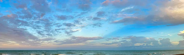 Tôt Matin Ciel Dramatique Large Côte Golfe Floride — Photo