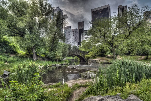 Ponte di Gapstow Central Park, New York — Foto Stock