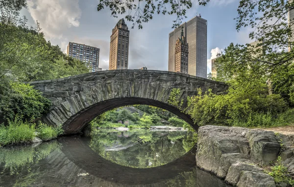 Gapstow Bridge Central Park, New York City — Stockfoto