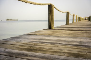 İskele veya tahta caribeean içinde
