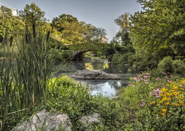 Gapstow Bridge Central Park, New York City — Stockfoto