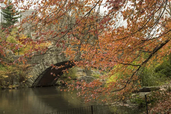 Gapstow bridge Central Park, New York City — Stock Photo, Image