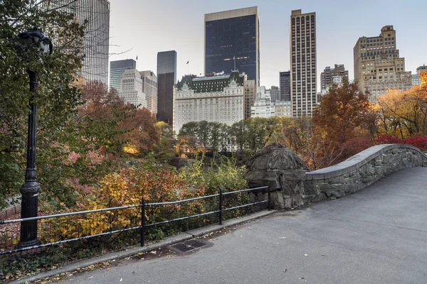 Gapstow Bridge Central Park, New York City — Stockfoto