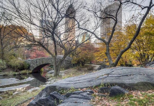 Gapstow mostek central park, Nowy Jork — Zdjęcie stockowe