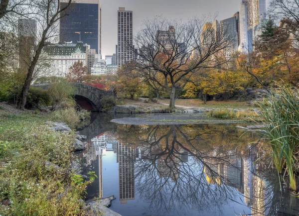 Gapstow Bridge Central Park, New York City — Stockfoto
