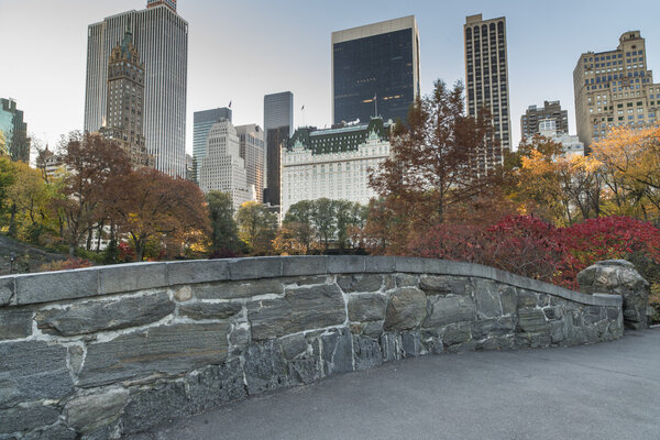 Gapstow Bridge is one of the icons of Central Park, Manhattan in New York City