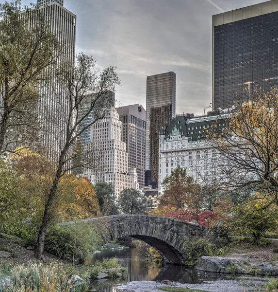 Ponte di Gapstow Central Park, New York — Foto Stock