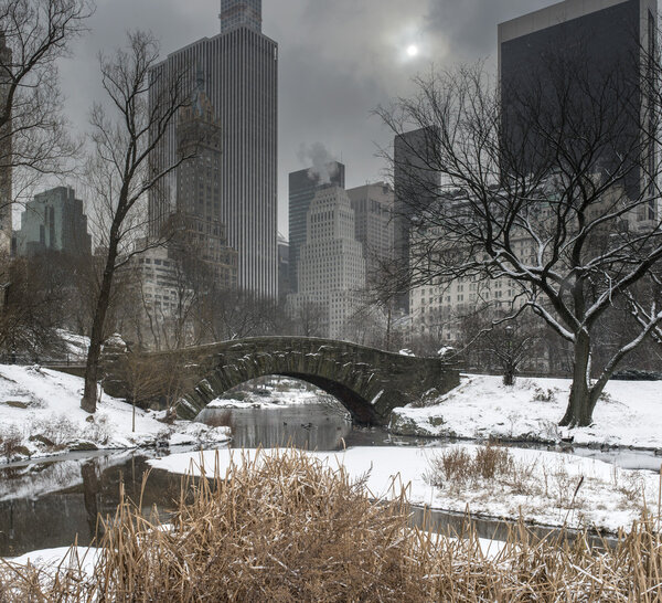 Gapstow Bridge is one of the icons of Central Park, Manhattan in New York City