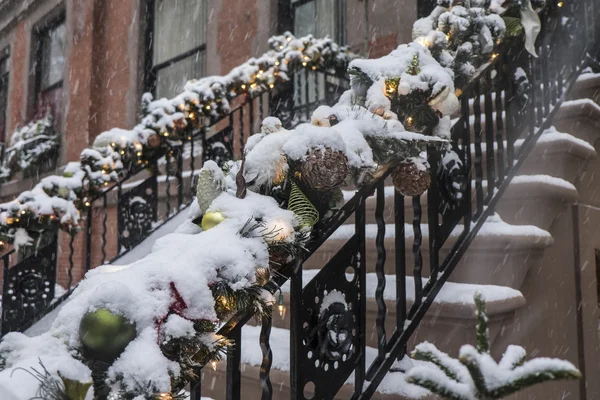 New York City Manhattan brownstone — Stockfoto