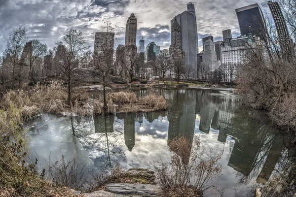 Central Park, New York City a wonter — Foto Stock