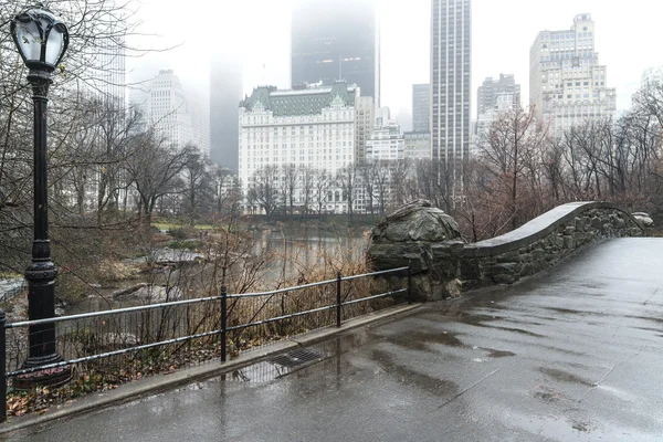 Gapstow Bridge Central Park, New York City — Stockfoto