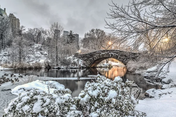 Gapstow overbruggen central park, new york city — Stockfoto