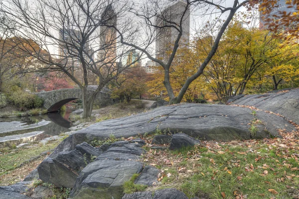 Gapstow Bridge Central Park, New York City — Stockfoto