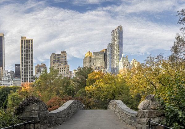 Gapstow Bridge is one of the icons of Central Park, Manhattan in New York City