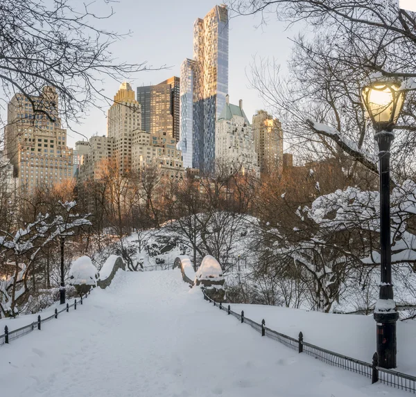 Gapstow mostek central park, Nowy Jork — Zdjęcie stockowe