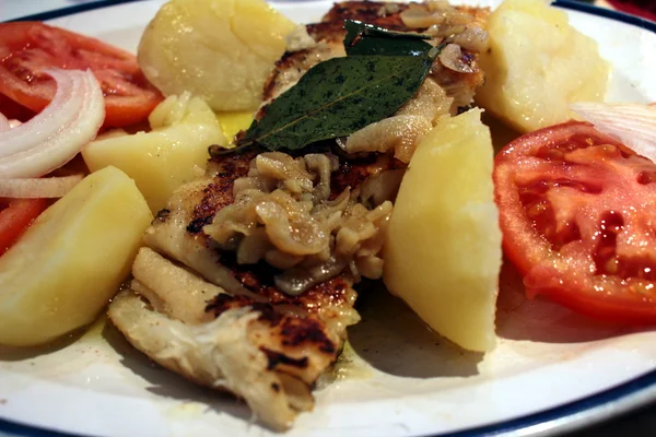 Bacalao con ajo —  Fotos de Stock