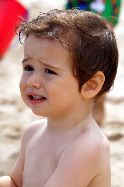 A baby on the beach — Stock Photo, Image