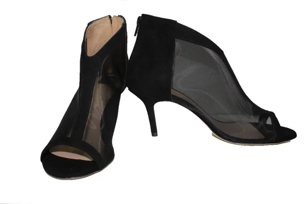 Une Paire Chaussures Élégantes Pour Femme Noire — Photo