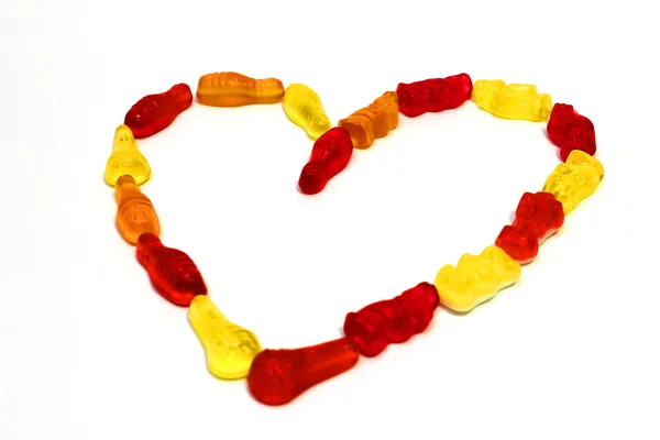 Heart of candies — Stock Photo, Image