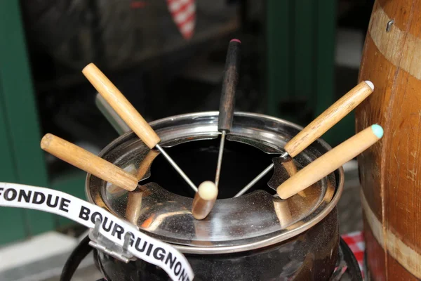 Fondue bourguignon — Stock Photo, Image