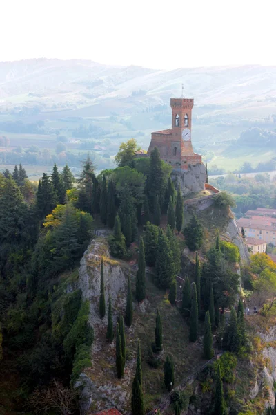 Hodinová věž ve městě Brisighella — Stock fotografie