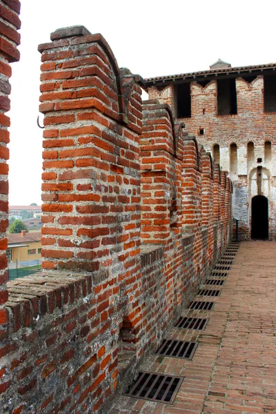 Vár a Soncino, Olaszország — Stock Fotó