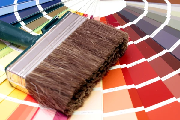 Tabulka barev a vápno — Stock fotografie