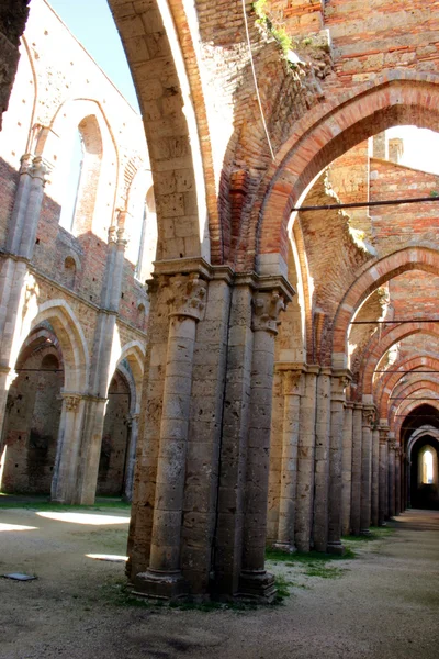 San Galganno abbey, İtalya — Stok fotoğraf