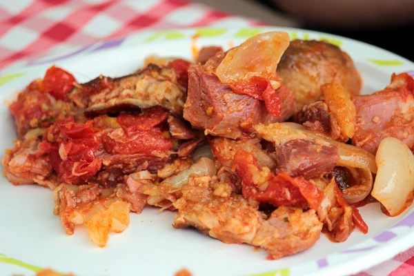 Un plato de carne —  Fotos de Stock