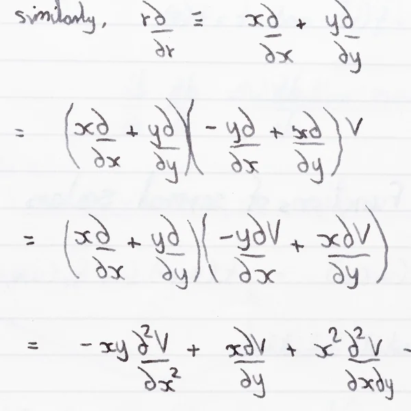 Equações matemáticas e fórmula — Fotografia de Stock