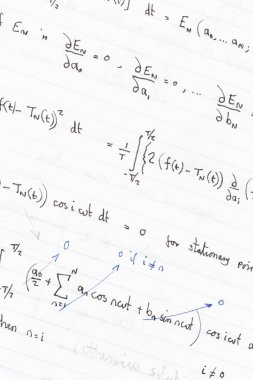 Bilimsel formülü denklemler