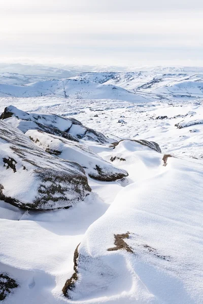 Engels landschap in de winter — Stockfoto