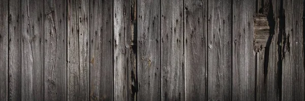 Vintage Wood Cladding Siding Panoramic Background Texture Banner — Stock Photo, Image