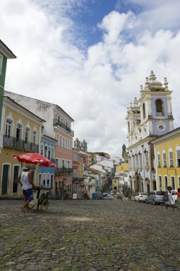 Pelourinho Salvador Bahia Brezilya gündüz sahne