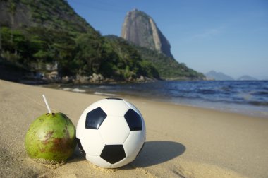 taze hindistan cevizi rio plaj futbol futbol topu