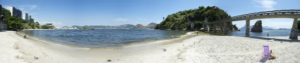 Rio de janeiro panorama boa viagem strand niteroi — Stockfoto