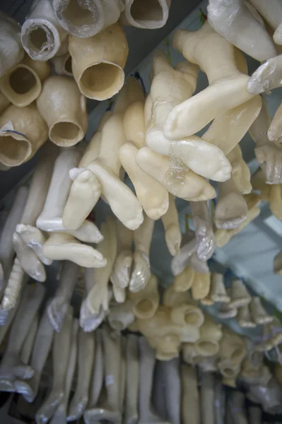 Partes del cuerpo réplicas colgando en la Iglesia brasileña —  Fotos de Stock