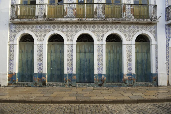 Arquitectura colonial brasileña portuguesa Sao Luis Brasil — Foto de Stock