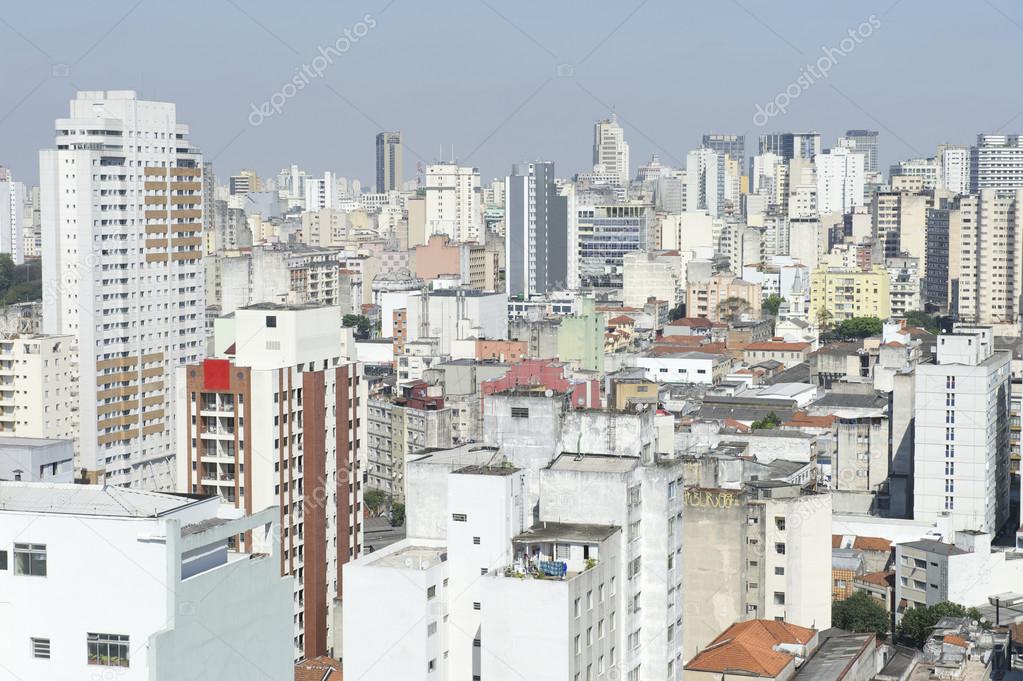 Sao Paulo Brazil Urban Scene Cityscape Skyline