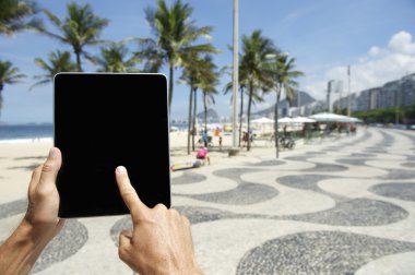 rio de janeiro Brezilya tablet kullanarak turizm seyahat
