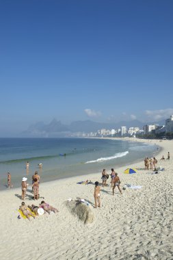 Arpoador Ipanema Plajı rio de janeiro Brezilya manzarası