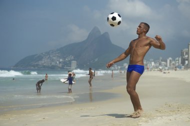 Brazilian Altinho Athletic Young Brazilian Man Beach Football