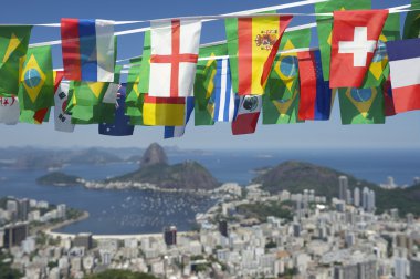 International Flag Bunting Rio de Janeiro Brazil