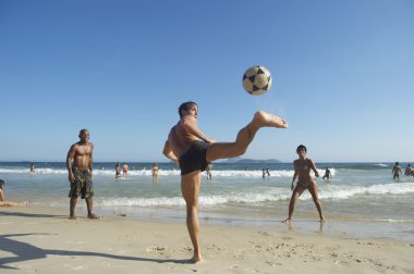 Carioca Brezilyalılar oynamak plaj Altinho topu Uppy