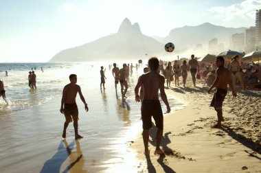 Rio Beach futbol Brezilyalılar Altinho oynarken