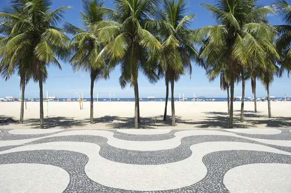 Copacabana Strandpromenade Rio de Janeiro Brasilien — Stockfoto