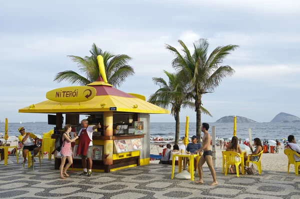 Ipanema Strandpromenade Kiosk — Stockfoto