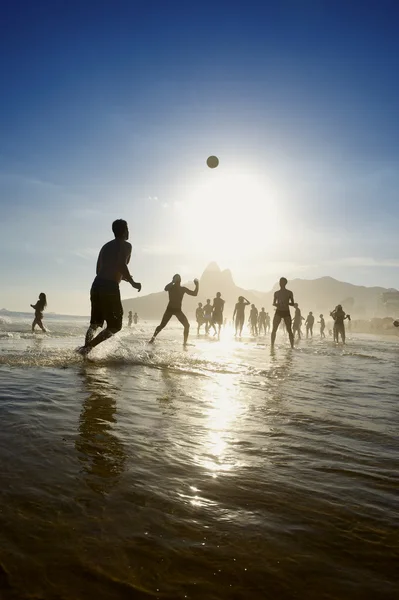 Rio Beach Football Brazilians Playing Altinho — Stock Photo, Image