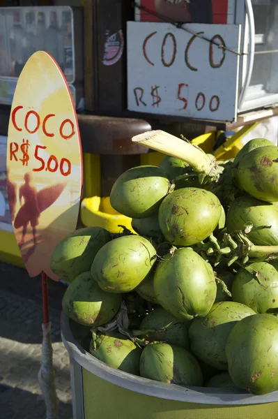 Coconuts Ipanema Beach Rio de Janeiro Brazil — Stock Photo, Image