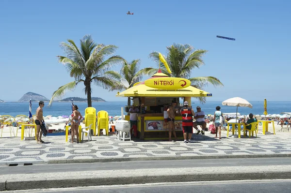 Quiosque do calçadão da praia de Ipanema — Fotografia de Stock